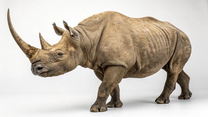 Fototapeta premium Arsinoitherium on studio background 