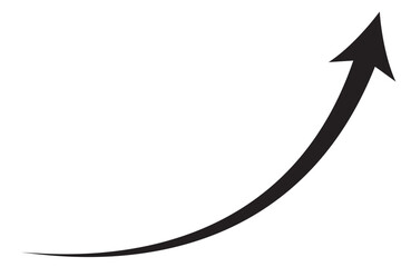 Set of long blue curve arrow icon vector . blue curve arrow icon set. long arrow icon set. curve arrow vector illustration. Curved or arch arrow icon isolated