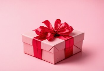 Obraz premium Wrapped Gift Box with Ribbon