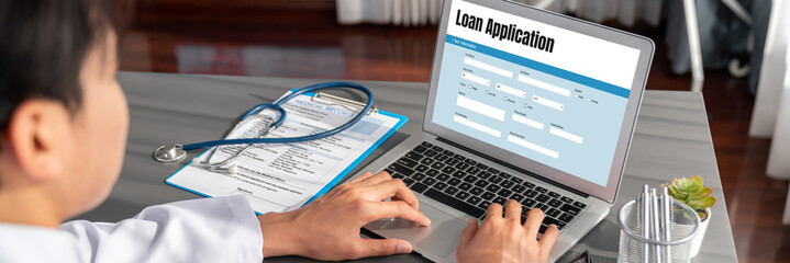 Online loan application form for brisk digital information collection on the internet network