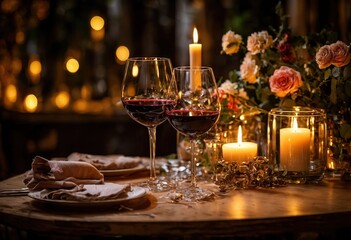 Romantic Dinner Setting