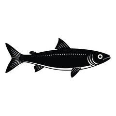 Herring Silhouette Vector Clip