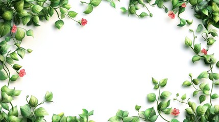 Fototapeta premium frame of flowers