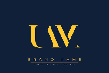 UAM abstract letter logo design. This logo is designed by three abstract letters.