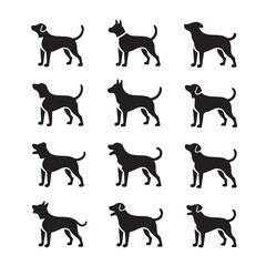 Bundle of Dog Silhouettes for Creative Design Projects