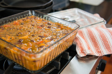 Hot and Hearty Homemade Lentil and Bean Chili