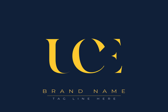 UCE abstract letter logo design. This logo is designed by three abstract letters.