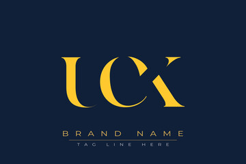 UCK abstract letter logo design. This logo is designed by three abstract letters.