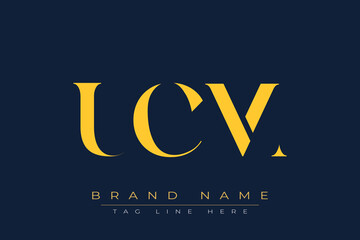 UCM abstract letter logo design. This logo is designed by three abstract letters.