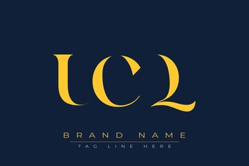 UCQ abstract letter logo design. This logo is designed by three abstract letters.