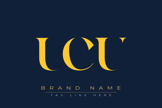 UCU abstract letter logo design. This logo is designed by three abstract letters.