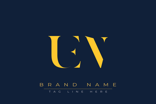 UEN abstract letter logo design. This logo is designed by three abstract letters.