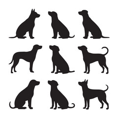 Collection of 20 Dog Silhouettes for Designers and Creatives