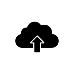 Cloud with Upward Arrow for Digital Shift Icon