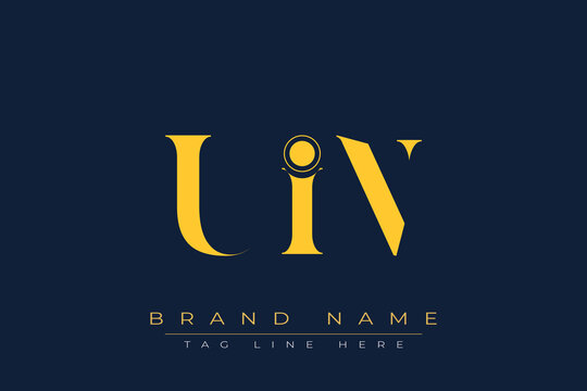 UIN abstract letter logo design. This logo is designed by three abstract letters.