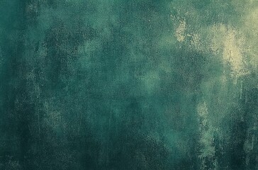 Green Teal Distressed Grunge Textured Background, Antique Surface with Grungy Style