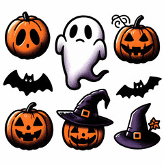 halloween pumpkin set