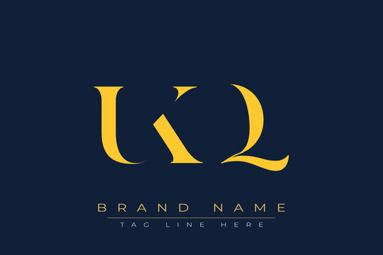 UKQ abstract letter logo design. This logo is designed by three abstract letters.