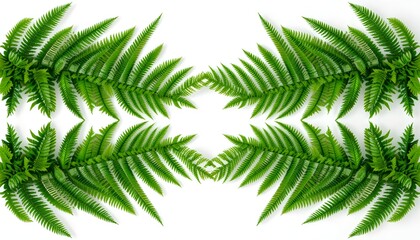 palm leaf isolated on white