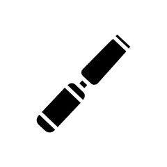 Chisel Icon Flat Style Black Solid Shape Minimal