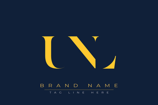 UNL abstract letter logo design. This logo is designed by three abstract letters.