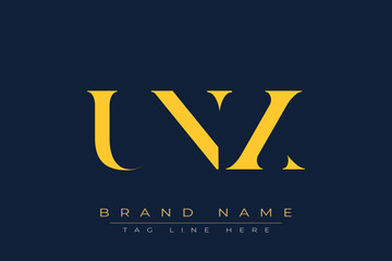 UNX abstract letter logo design. This logo is designed by three abstract letters.