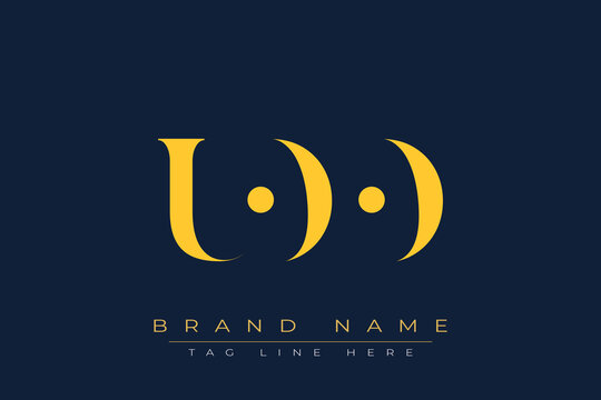 UOO abstract letter logo design. This logo is designed by three abstract letters.