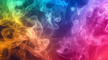Obraz premium background with multicolor waving smoke
