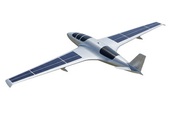 High-Resolution Image of a Solar-Powered Airplane