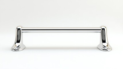 Chrome Towel Bar with Bathroom Accessory.