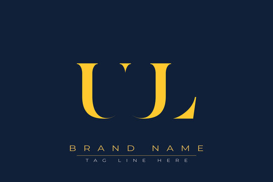UUL abstract letter logo design. This logo is designed by three abstract letters.
