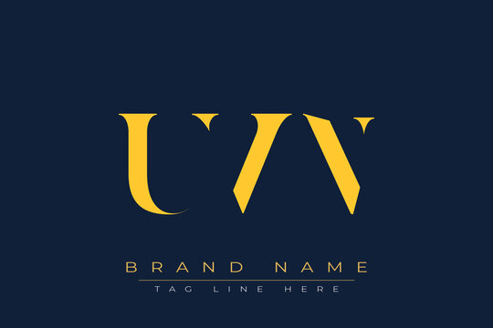 UVN abstract letter logo design. This logo is designed by three abstract letters.