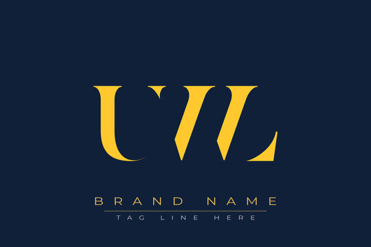 UWL abstract letter logo design. This logo is designed by three abstract letters.