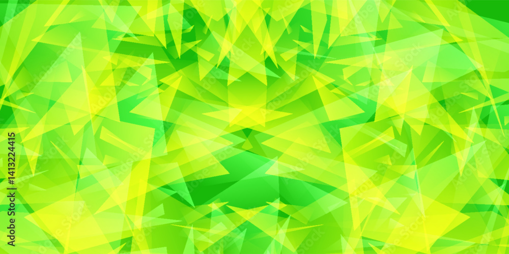 Poster light green vector abstract mosaic backdrop. colorful illustration in polygonal style with gradient.