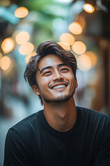 Portrait of a young man .