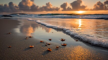 Obraz premium Sunrise Beach Scene