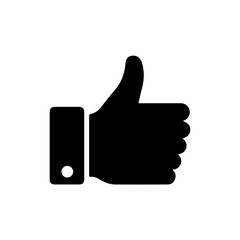 Hand with thumb pointing up representing approval or agreement