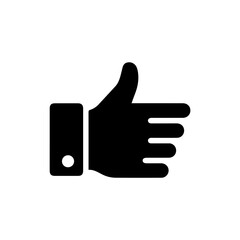 Hand with thumb pointing sideways symbolizing indifference or neutrality