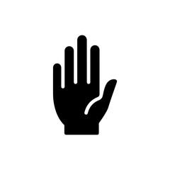 Fototapeta premium Hand with all fingers extended and slightly bent symbolizing understanding or gesture