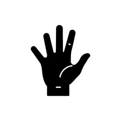 Hand with all fingers curled in symbolizing grasping or holding an object