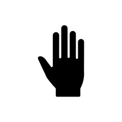 Hand gesture with palm inward and fingers slightly bent symbolizing contemplation