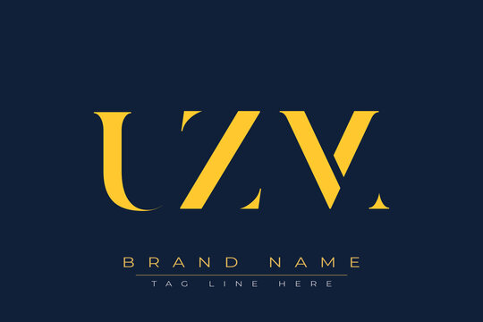 UZM abstract letter logo design. This logo is designed by three abstract letters.