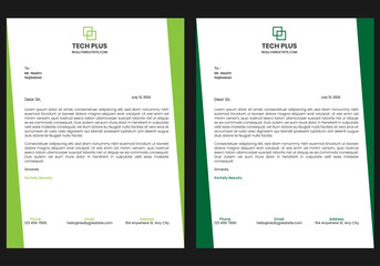Abstract Corporate Business Style Letterhead Design Vector Template For Your Project. Simple And Clean Print Ready Design, Elegant Flat Design Vector Illustration.