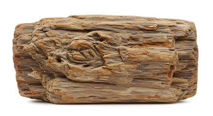 Fototapeta premium Weathered Driftwood Log with Natural Grain