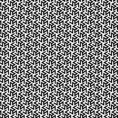 seamless monochrome geometric pattern, black and white seamless pattern, angled lines forming a sort of pinwheel or triangular
