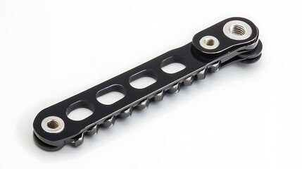 Obraz premium Black Metal Component with Closeup.