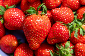 Fresh Strawberry Close-Up Background Texture