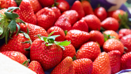 Close-Up Strawberry Background – Natural Fruit Texture