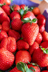 Fresh Strawberry Close-Up Background Texture