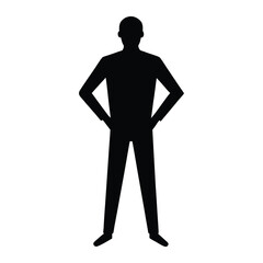 Business People Silhouette Set – Professional Men and Women in Office Outfits, Standing, Walking, and Talking Poses